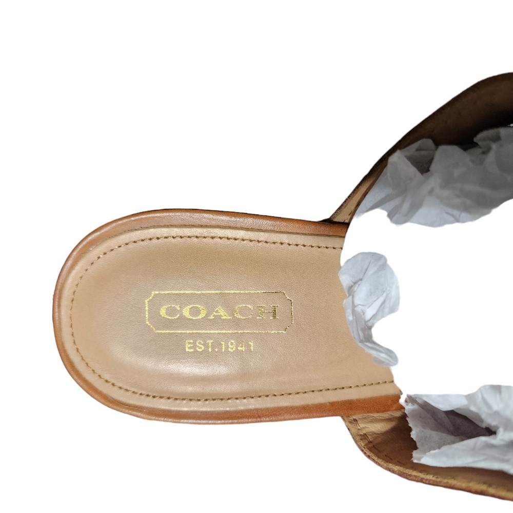 Leather Studded Coach Clogs W/Box Size 9 - Picture 5 of 12